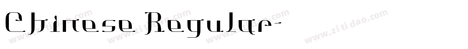 Chinese Regular字体转换
